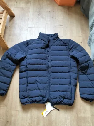 Abrigo plumífero azul Talla M