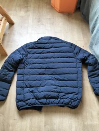 Abrigo plumífero azul Talla M