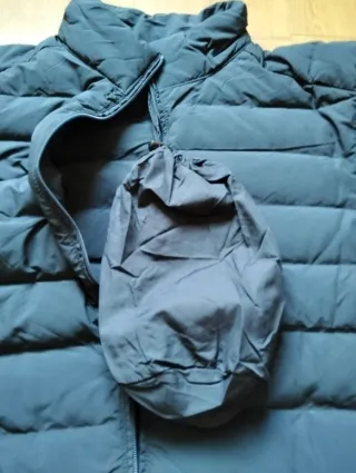 Abrigo plumífero azul Talla M