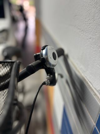 Bicicleta de paseo gris oscura h’Twin