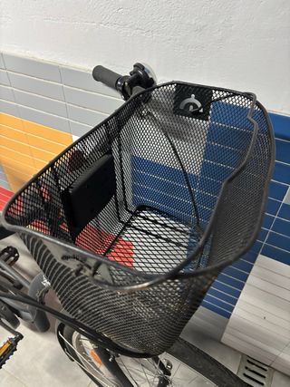 Bicicleta de paseo gris oscura h’Twin