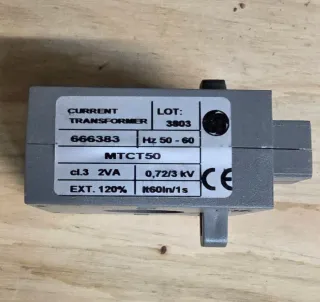 Transformador Corriente GE 50/5A Serie MT CT 50