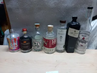 Bottiglie vuote di Gin - Sir Edmond, Duck Dive, DO