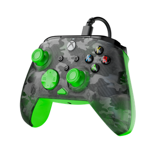 Controller cablato Rematch Core · Ghost Camo Nero e Verde