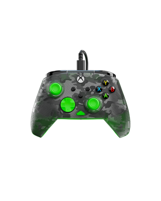 Controller cablato Rematch Core · Ghost Camo Nero e Verde