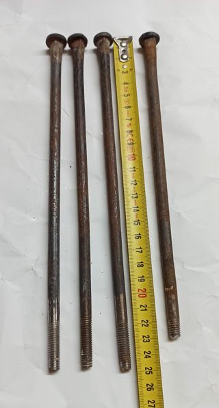 2 coppie vecchi antichi cardini cerniere in ferro