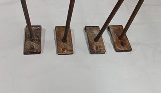 2 coppie vecchi antichi cardini cerniere in ferro