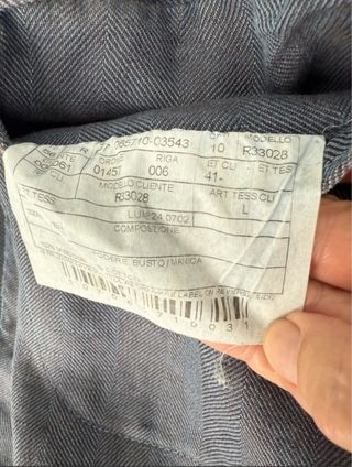 Americana + guardapolvos azul