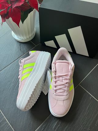 Adidas Bambas Rosa y Flúor Talla 38