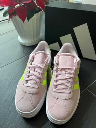 Adidas Bambas Rosa y Flúor Talla 38