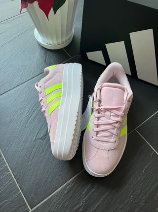 Adidas Bambas Rosa y Flúor Talla 38