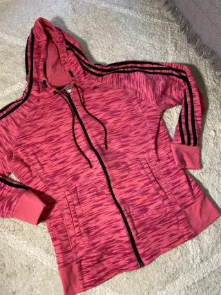 Chaqueta deportiva Adidas rosa y negra