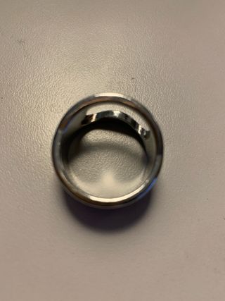 2 Anillos Anchos Plateados