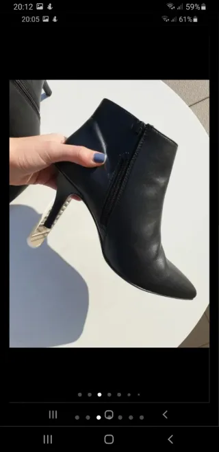 Botines negros tacón Primadonna