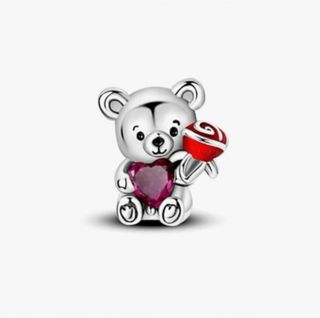 NUEVO Charm Oso Corazón plata 925 para Pandora