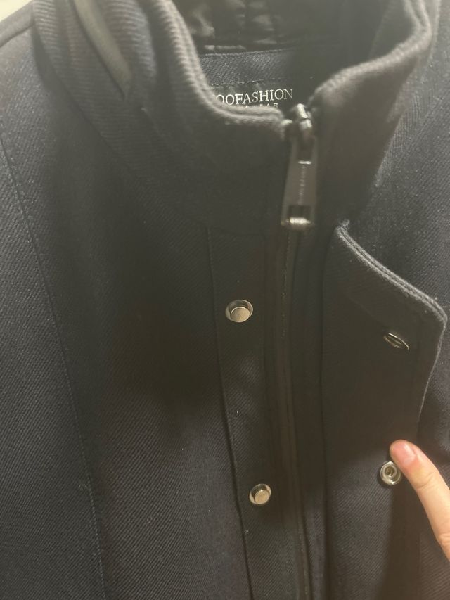 Chaquetón 3/4 Toofashion Slim Negro Talla M