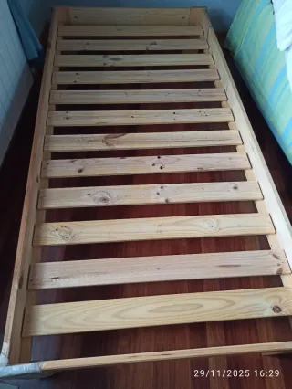 Cama individual 90x190 madera