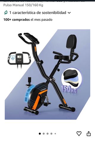 Bici Estática VANNECT 150kg Sin Uso