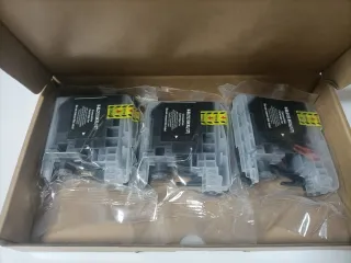 3 Cartuchos Tinta Negra Brother LC123 XL