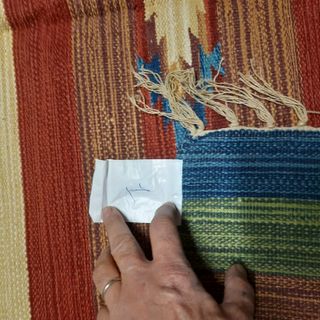 Kilim lana 200x140 cm beige rosso