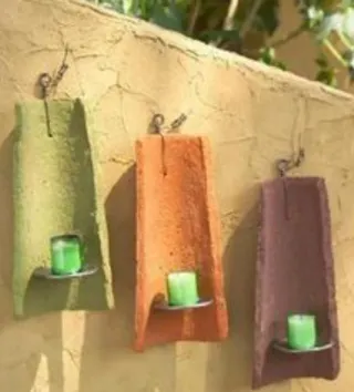 TEJAS ÁRABES ANTIGUAS DECORACIÓN, LAMPARAS, MACETA