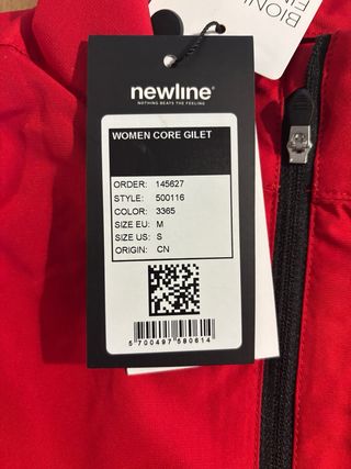 Gilet da corsa Newline donna rosso