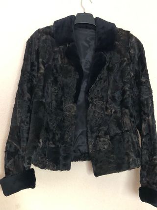 Abrigo WEIL estampado leopardo y piel