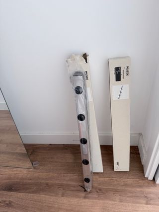 Aplique de pared cromado, 2 unidades