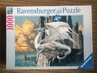 Puzzle Ravensburger Dragón Blanco 1000 Piezas