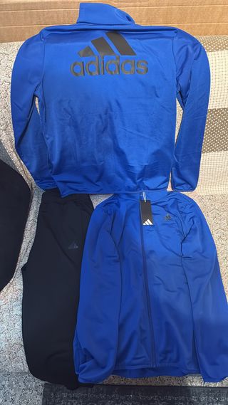 Chándal Adidas niño azul y negro