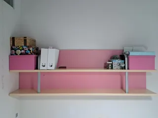 Estantería madera y metal