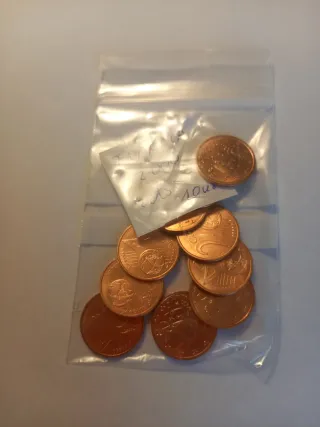 10 Monedas 2 céntimos Francia 2000, S/C