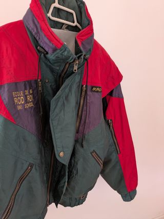 Chaqueta Vintage Verde y Roja