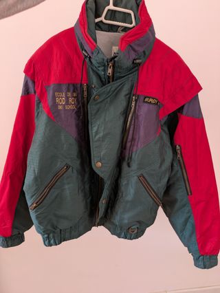 Chaqueta Vintage Verde y Roja