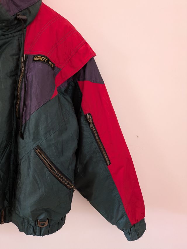 Chaqueta Vintage Verde y Roja