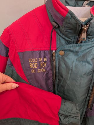 Chaqueta Vintage Verde y Roja