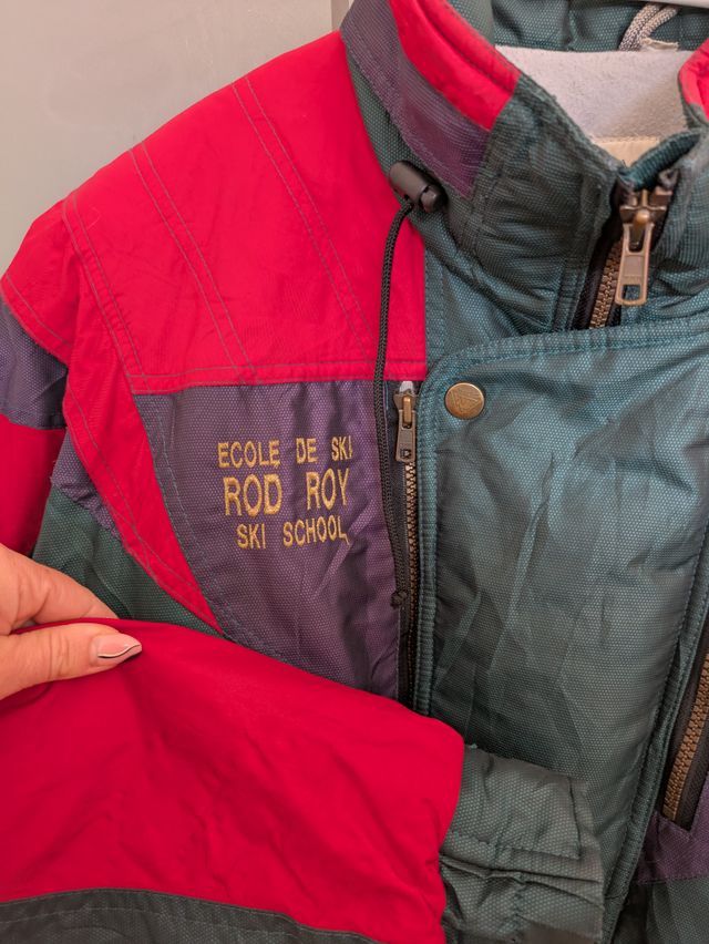 Chaqueta Vintage Verde y Roja