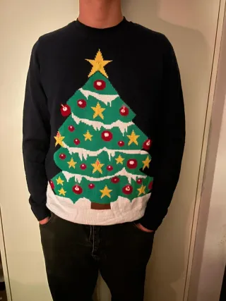 Maglione Natale Albero con Luci