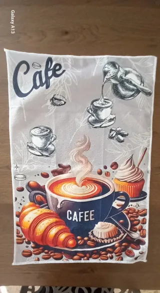 Lotto 6 strofinacci a tema caffè