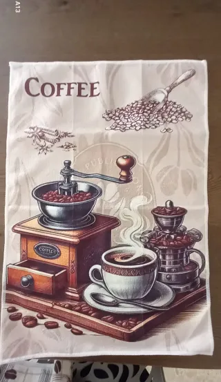 Lotto 6 strofinacci a tema caffè