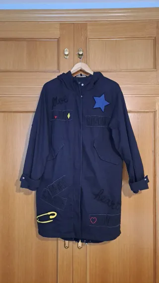 Abrigo Zara azul marino