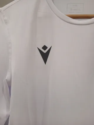 Maglia sportiva Macron bianca taglia XL
