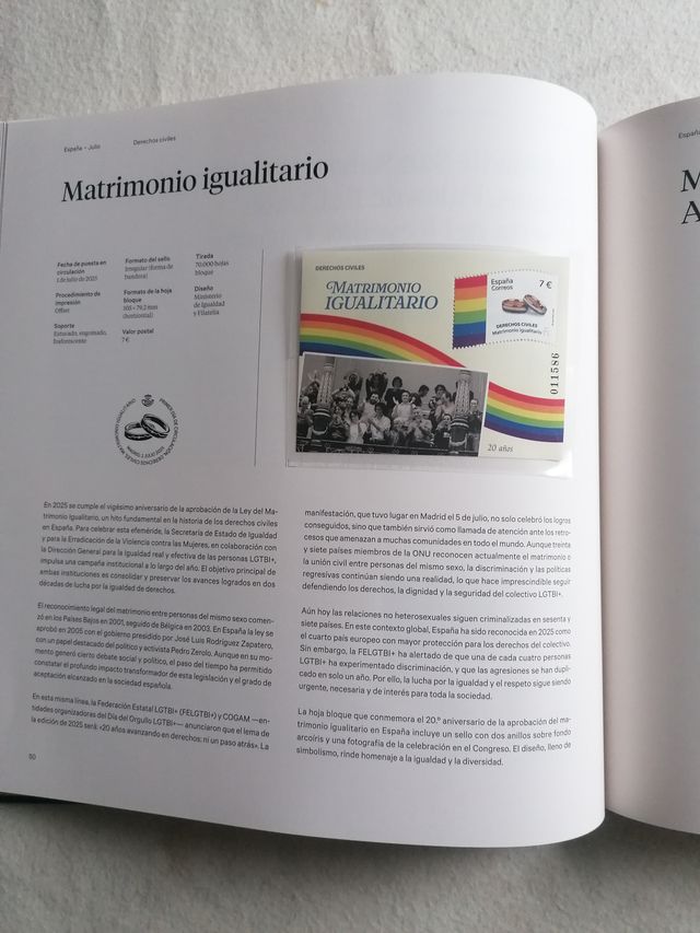 Libro oficial de sellos VALORES EN EL TIEMPO 2025
