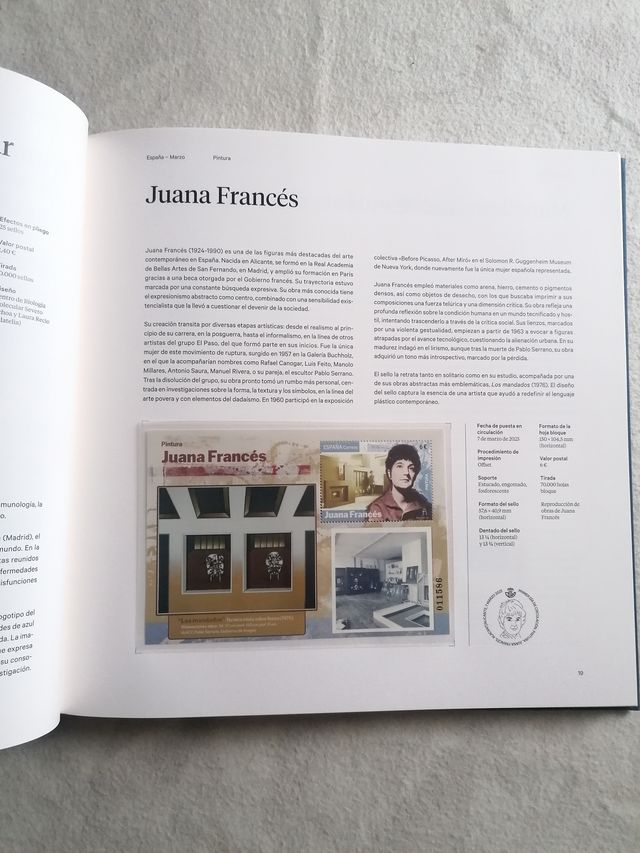 Libro oficial de sellos VALORES EN EL TIEMPO 2025