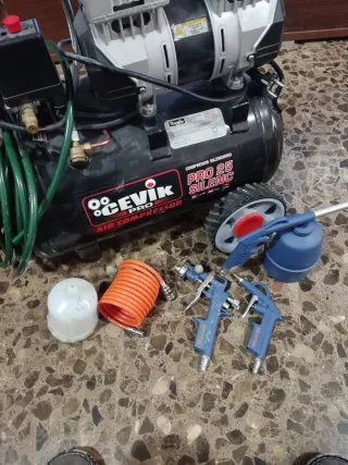 Compresor de pintura Dexter y Cevik