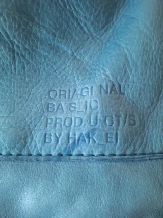 Bolso Hakei Azul Piel