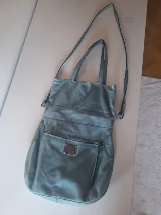 Bolso Hakei Azul Piel