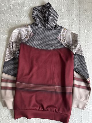 Sudadera Disfraz Caballero Talla L, color burdeos