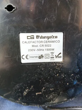 Calefactor Orbegozo con visor digital