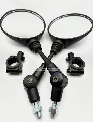 Espejos retrovisores moto plegables 10mm + Adaptad